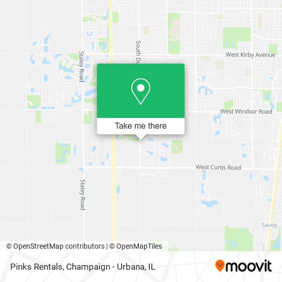 Pinks Rentals map