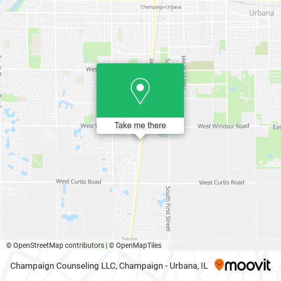 Mapa de Champaign Counseling LLC