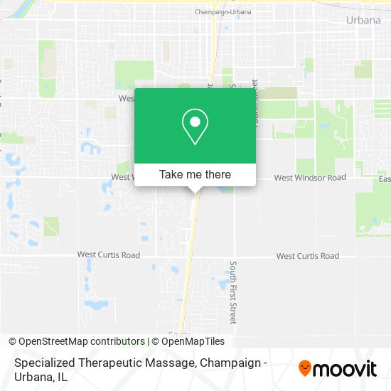 Specialized Therapeutic Massage map