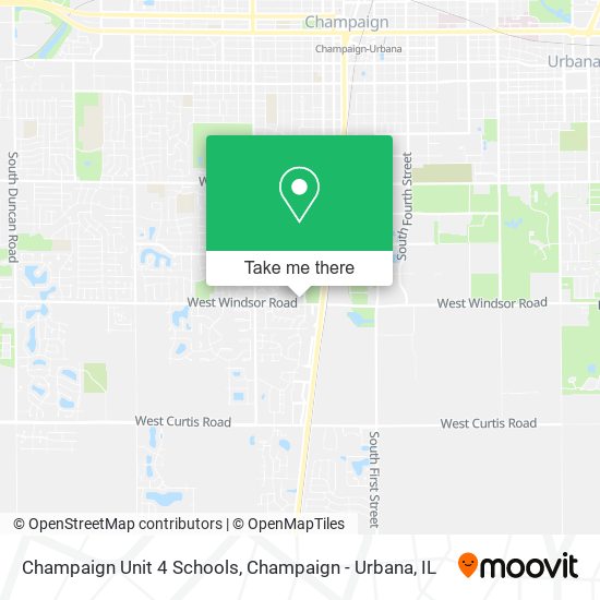 Champaign Unit 4 Schools map