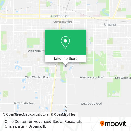 Mapa de Cline Center for Advanced Social Research