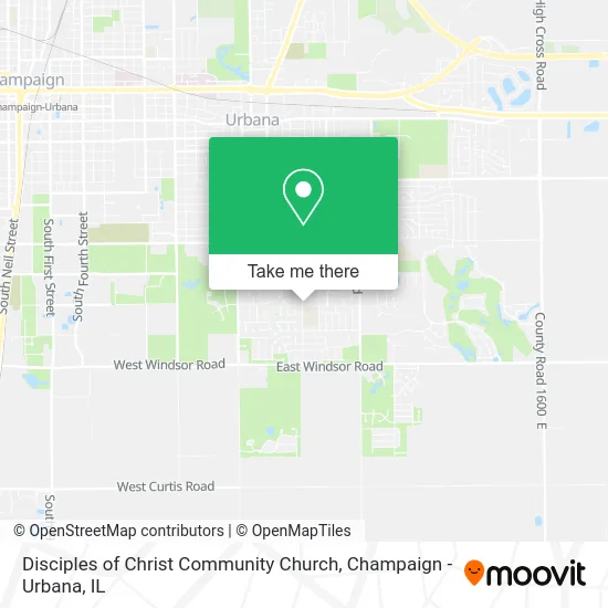 Disciples of Christ Community Church map