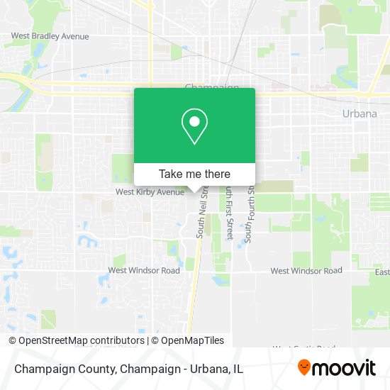 Mapa de Champaign County