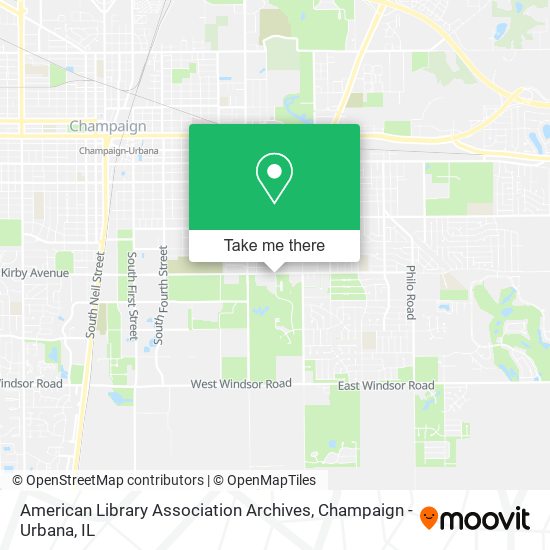 American Library Association Archives map