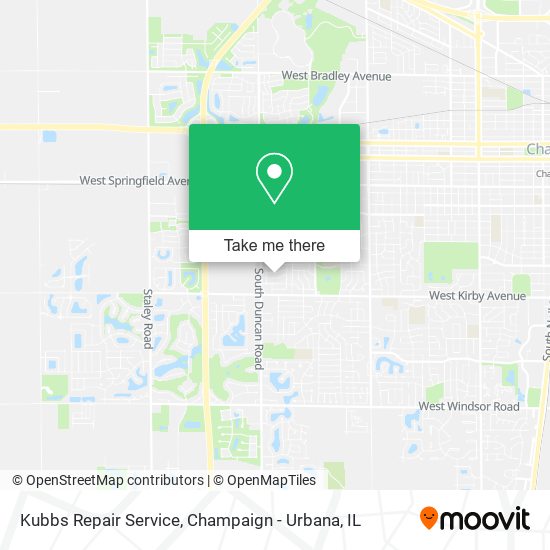 Mapa de Kubbs Repair Service
