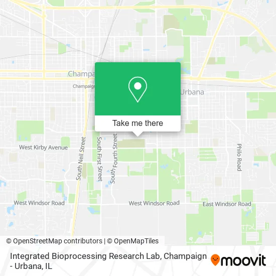Mapa de Integrated Bioprocessing Research Lab