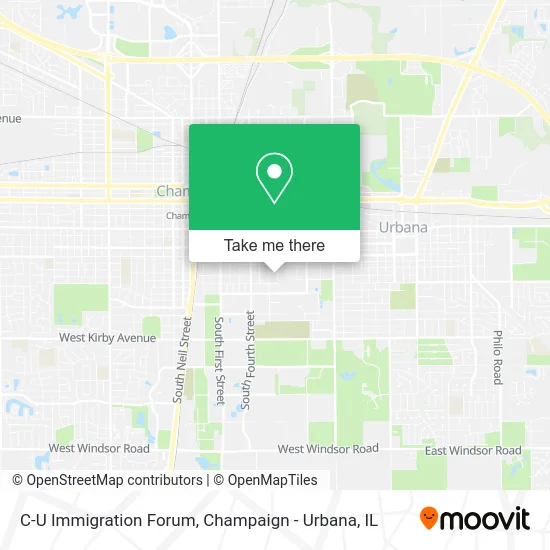 C-U Immigration Forum map