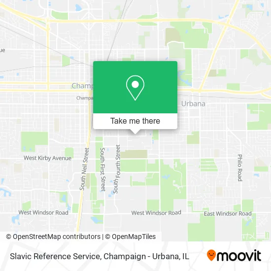 Mapa de Slavic Reference Service