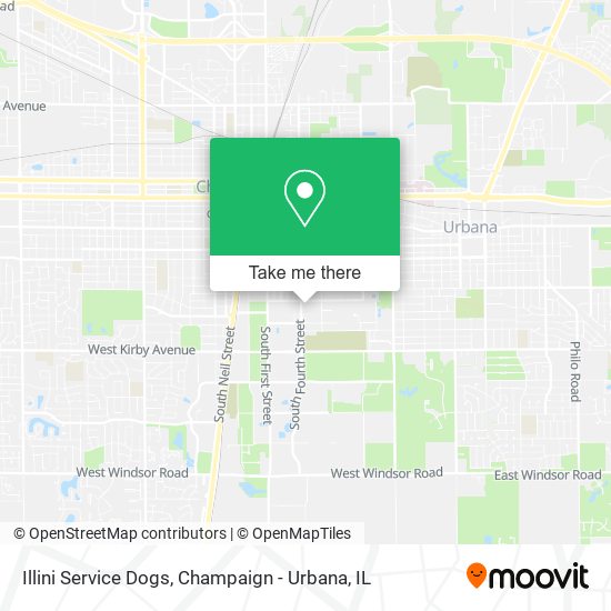 Illini Service Dogs map