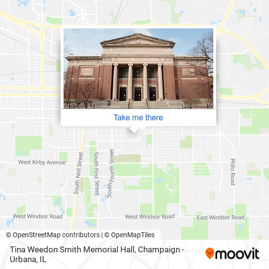 Mapa de Tina Weedon Smith Memorial Hall