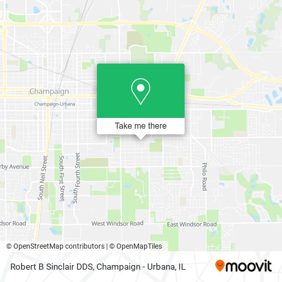 Robert B Sinclair DDS map