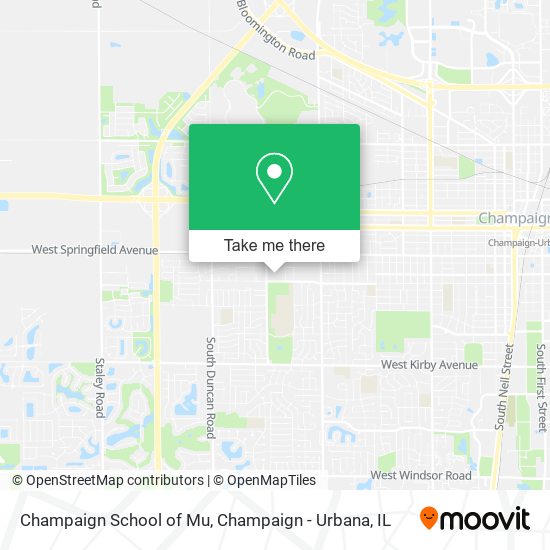 Mapa de Champaign School of Mu