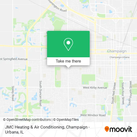 Mapa de JMC Heating & Air Conditioning