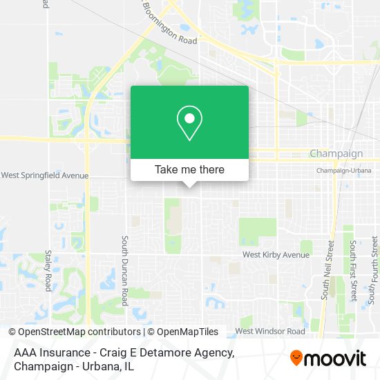 AAA Insurance - Craig E Detamore Agency map