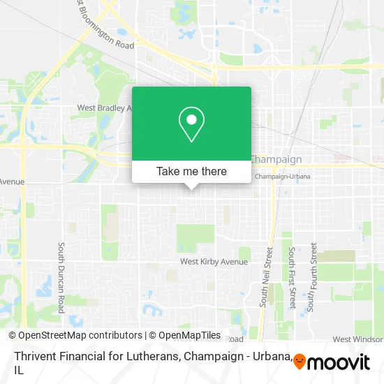 Mapa de Thrivent Financial for Lutherans