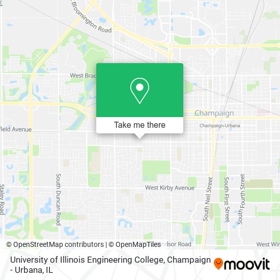 University of Illinois Engineering College map