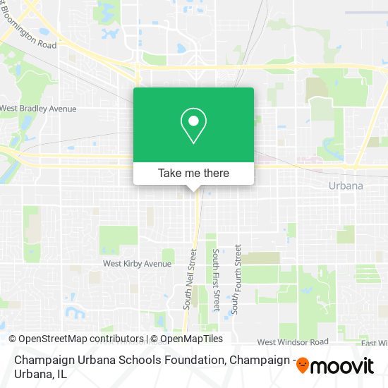 Mapa de Champaign Urbana Schools Foundation