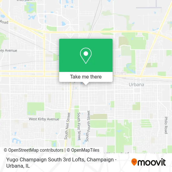 Yugo Champaign South 3rd Lofts map