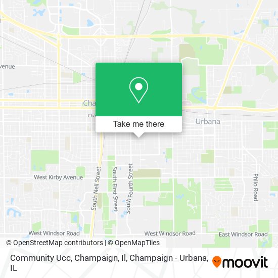 Community Ucc, Champaign, Il map