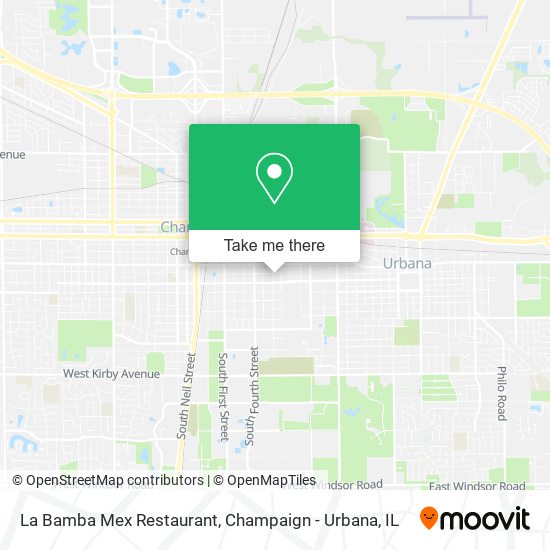 Mapa de La Bamba Mex Restaurant