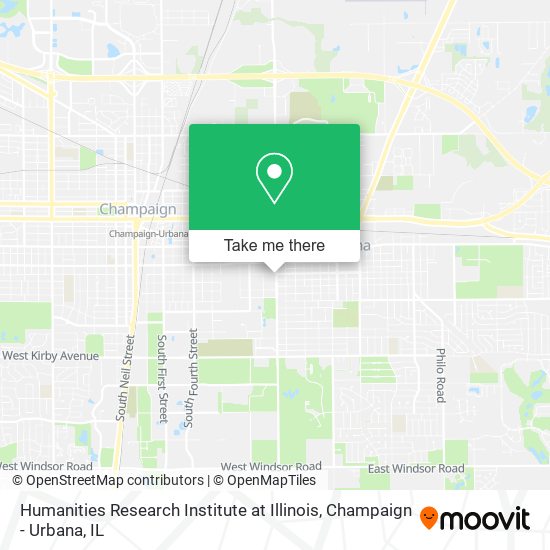 Mapa de Humanities Research Institute at Illinois