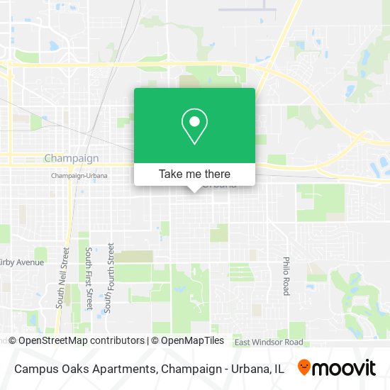 Campus Oaks Apartments map
