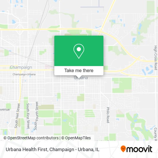 Urbana Health First map