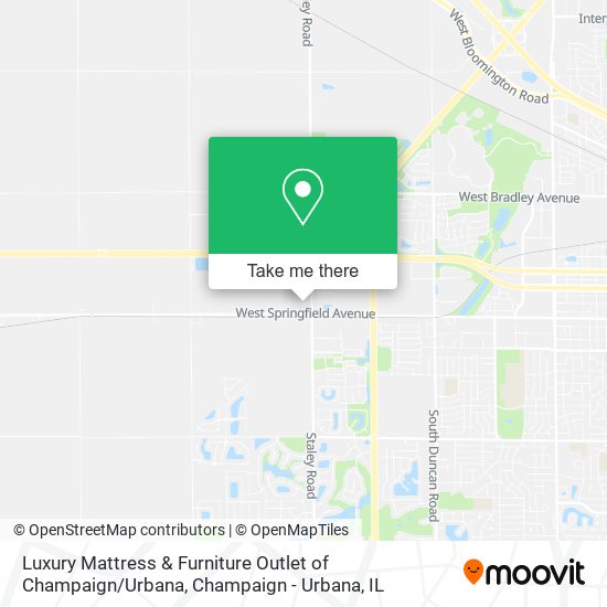 Luxury Mattress & Furniture Outlet of Champaign / Urbana map