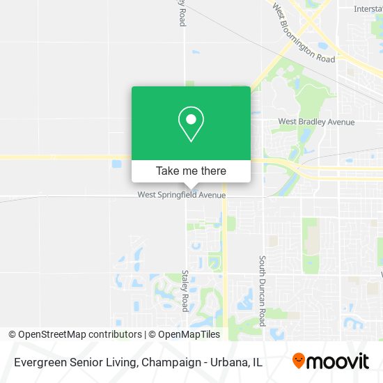 Evergreen Senior Living map