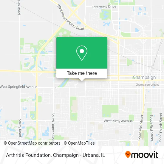 Arthritis Foundation map