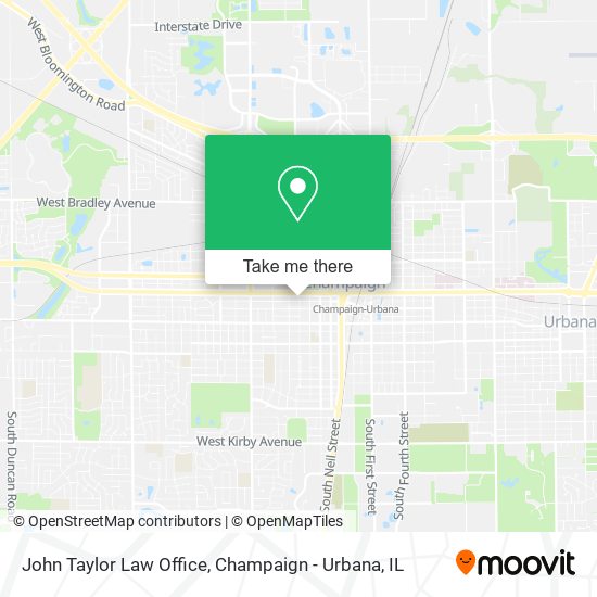 John Taylor Law Office map