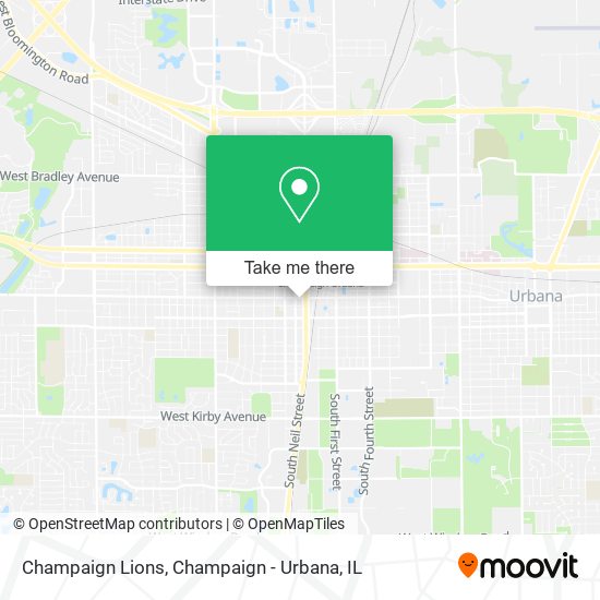 Mapa de Champaign Lions