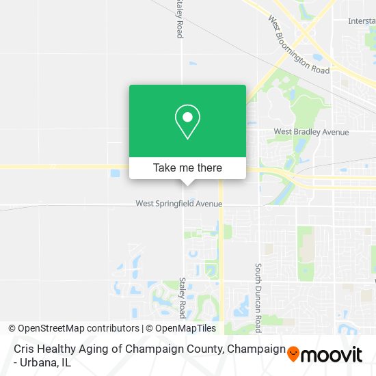 Mapa de Cris Healthy Aging of Champaign County