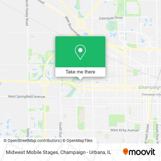 Midwest Mobile Stages map