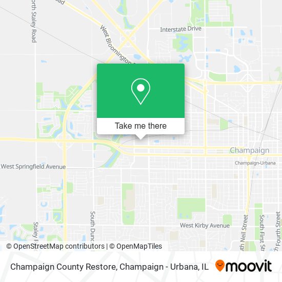 Mapa de Champaign County Restore