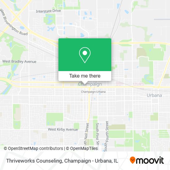Mapa de Thriveworks Counseling