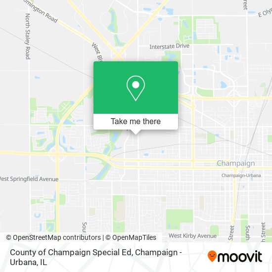 County of Champaign Special Ed map