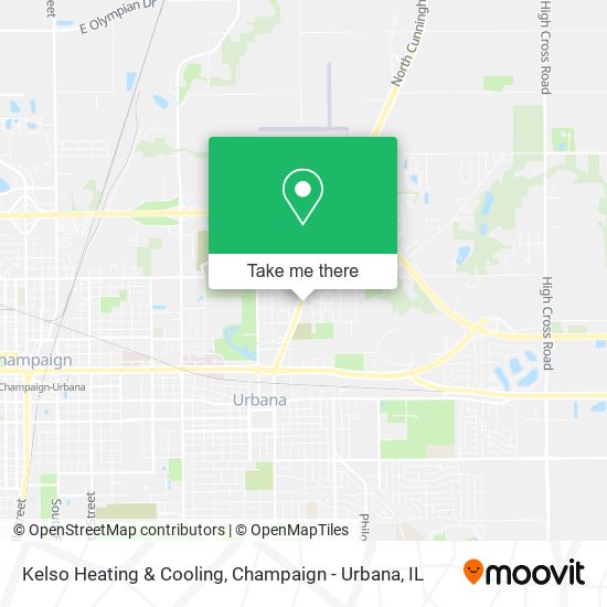 Kelso Heating & Cooling map