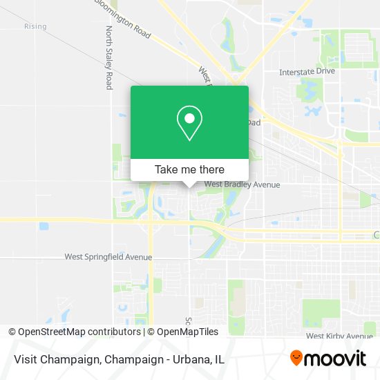 Visit Champaign map