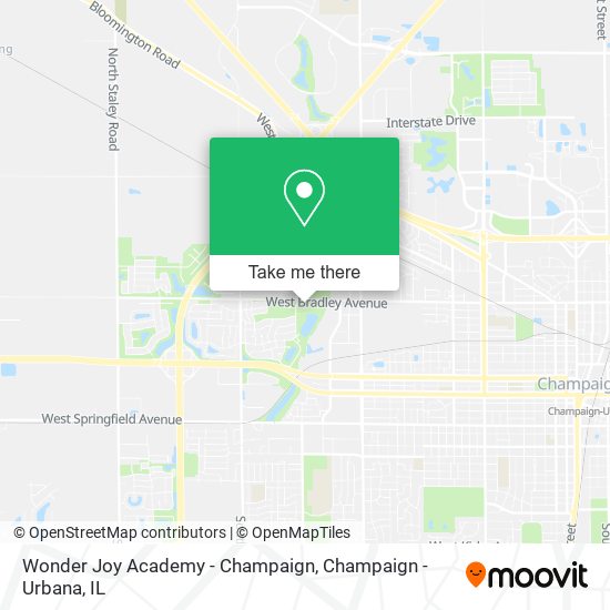 Wonder Joy Academy - Champaign map