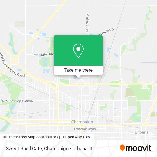 Sweet Basil Cafe map