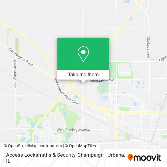 Access Locksmiths & Security map