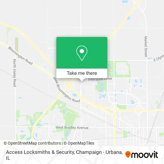 Access Locksmiths & Security map