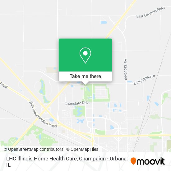 LHC Illinois Home Health Care map