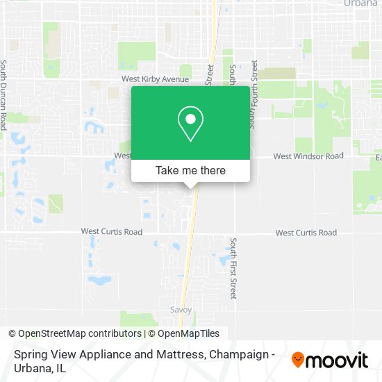 Spring View Appliance and Mattress map