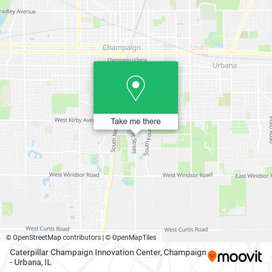 Caterpillar Champaign Innovation Center map