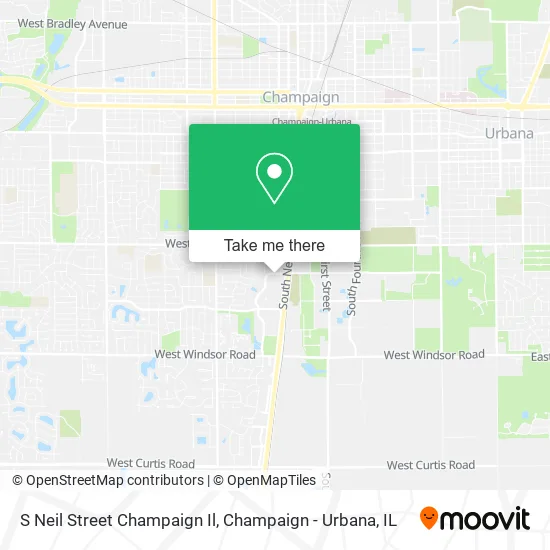 Mapa de S Neil Street Champaign Il