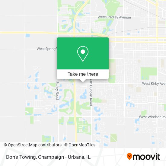 Don's Towing map