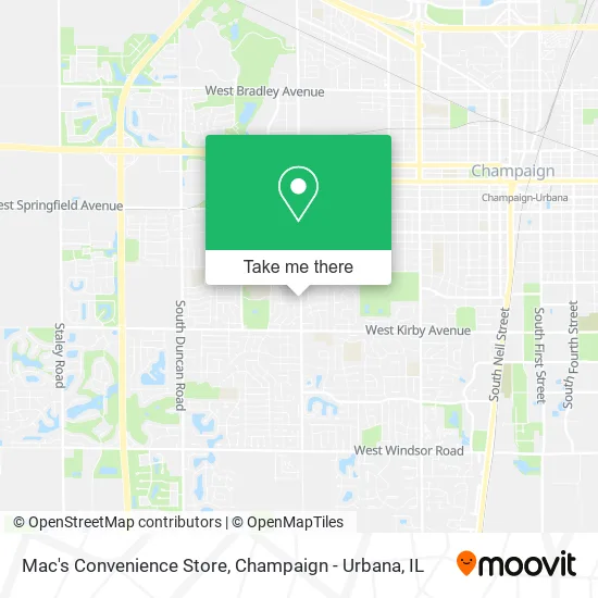 Mapa de Mac's Convenience Store
