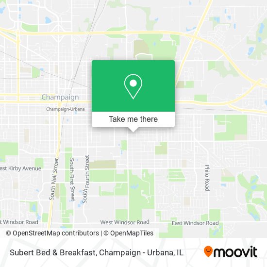 Mapa de Subert Bed & Breakfast